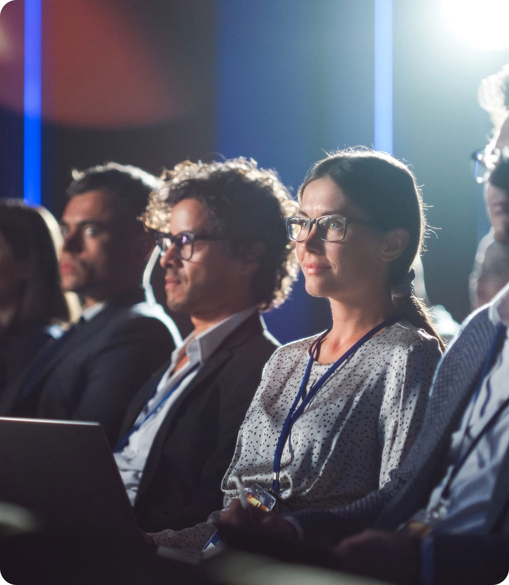 Attending presentation